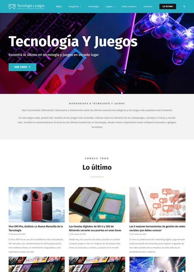 Tecnología y juegos