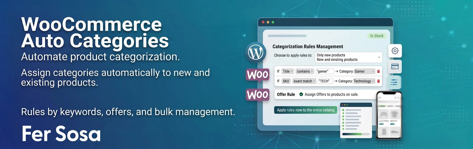 Auto Categories WooCommerce