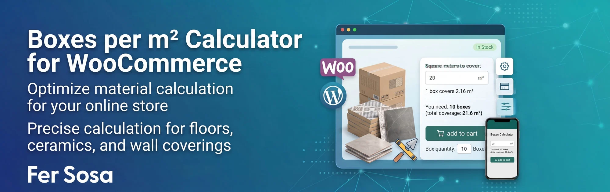 Boxes per m² Calculator for WooCommerce